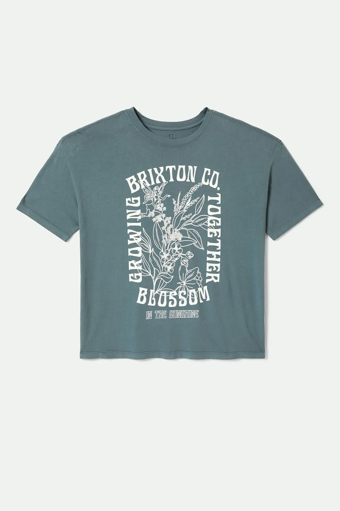 Bloom Oversized Boyfriend T-Shirt - Basalt