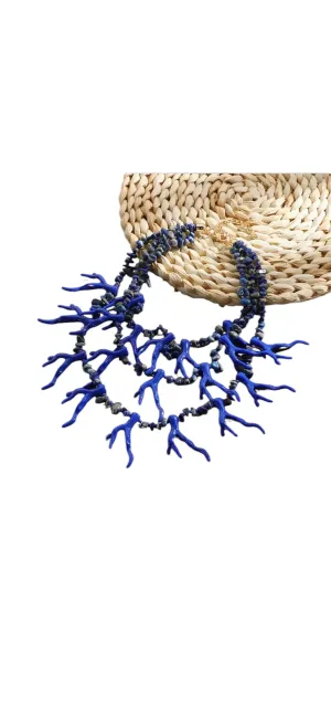 Blue Coral Necklace