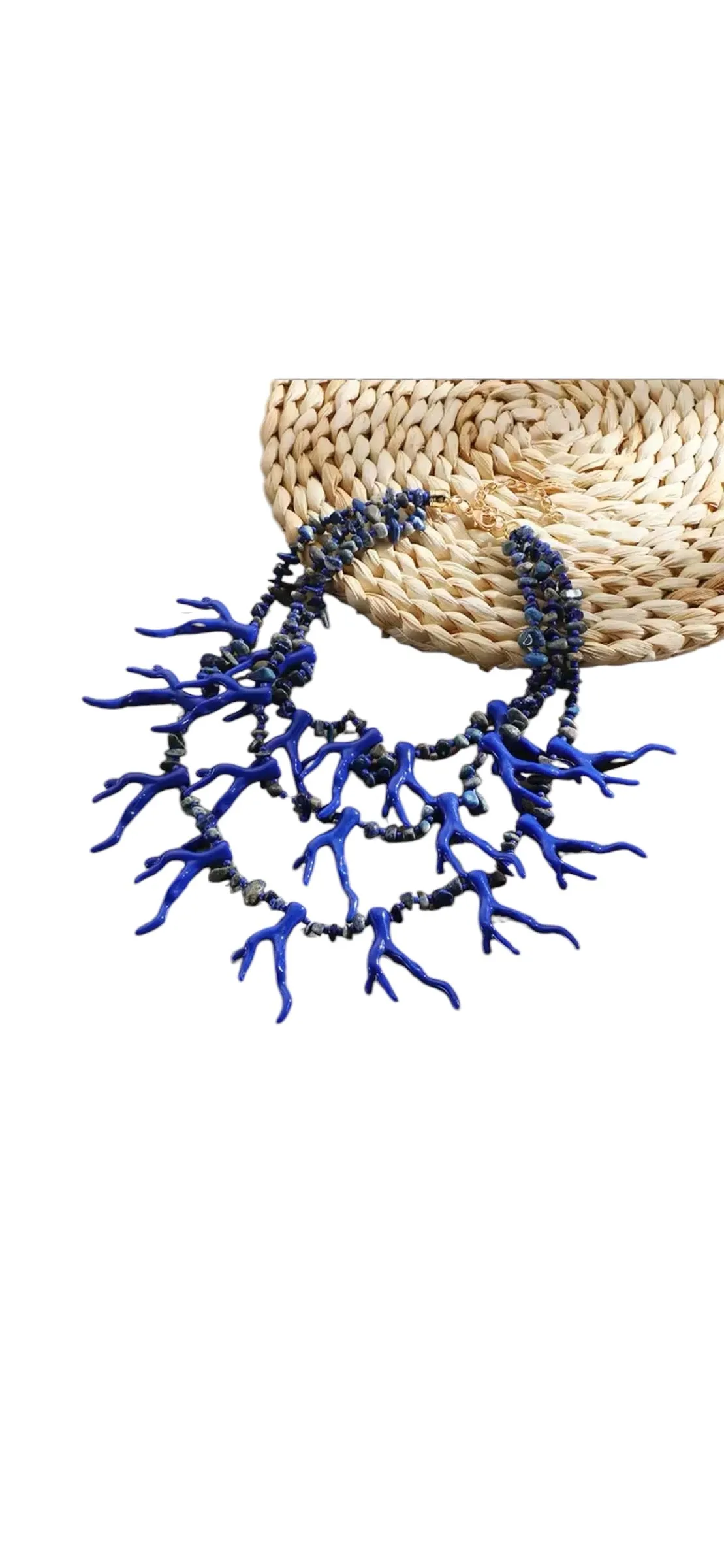 Blue Coral Necklace