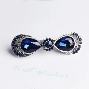 Blue Rhinestone Hairpin
