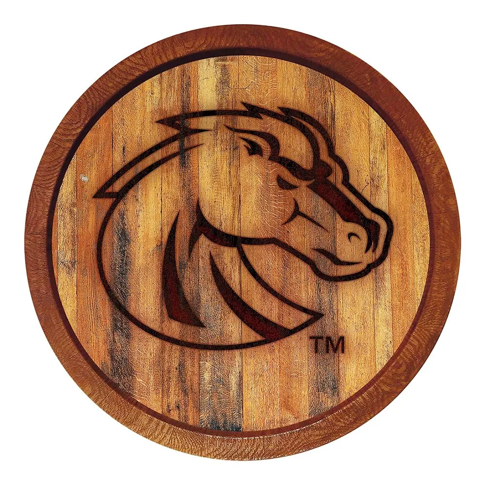 Boise State Broncos: Branded "Faux" Barrel Top Sign