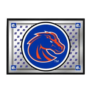Boise State Broncos: Team Spirit - Framed Mirrored Wall Sign