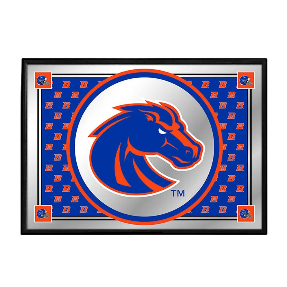 Boise State Broncos: Team Spirit - Framed Mirrored Wall Sign