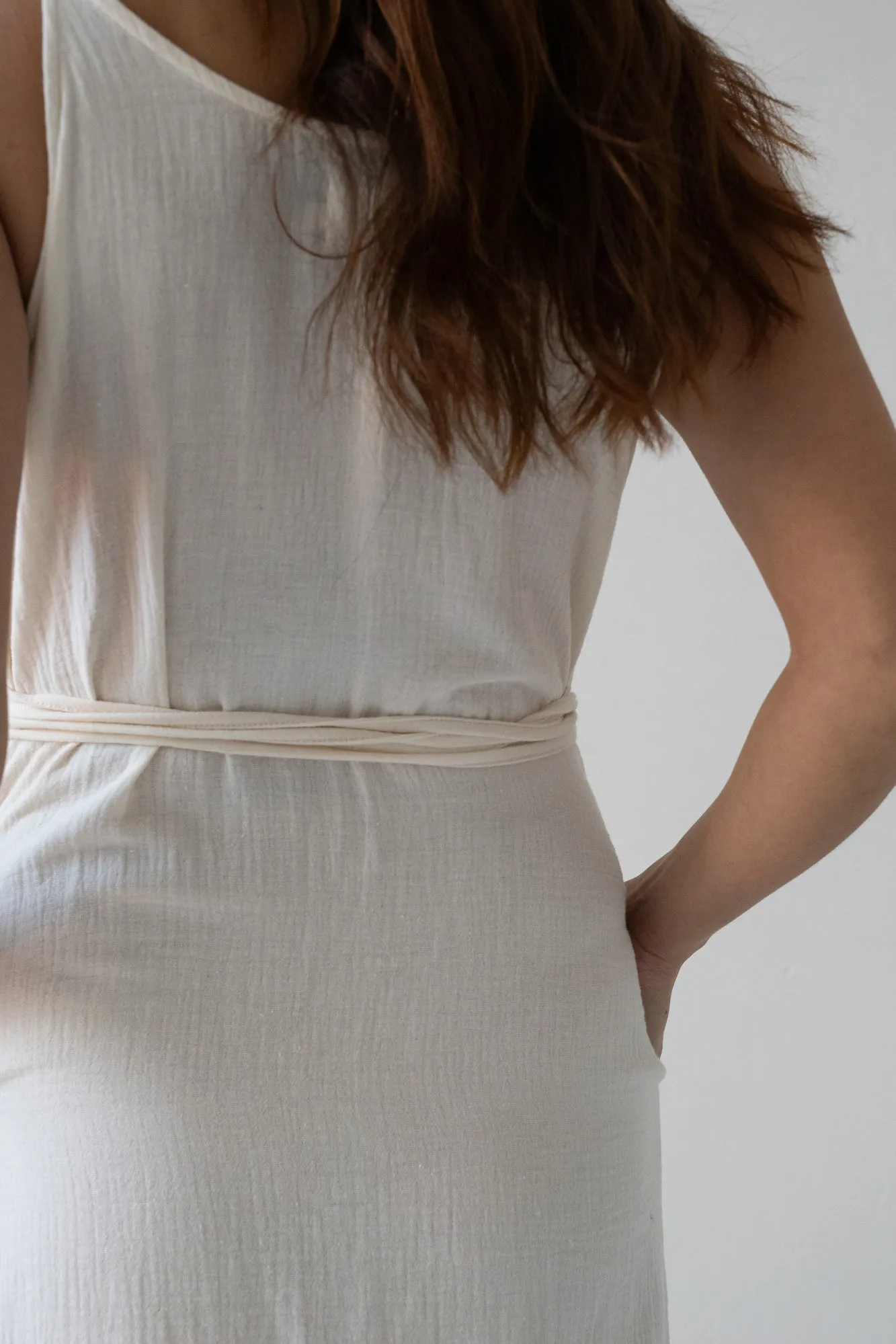 Brielle Strap Dress Beige