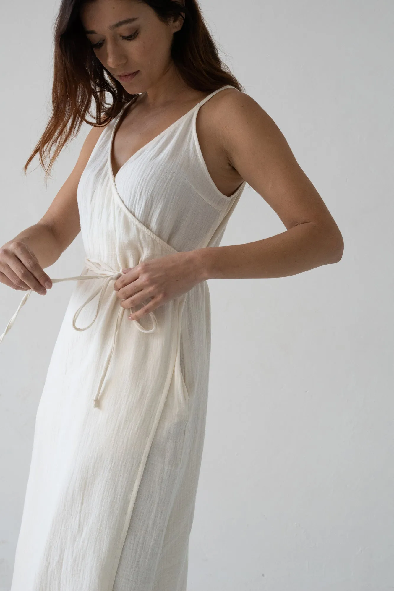 Brielle Strap Dress Beige