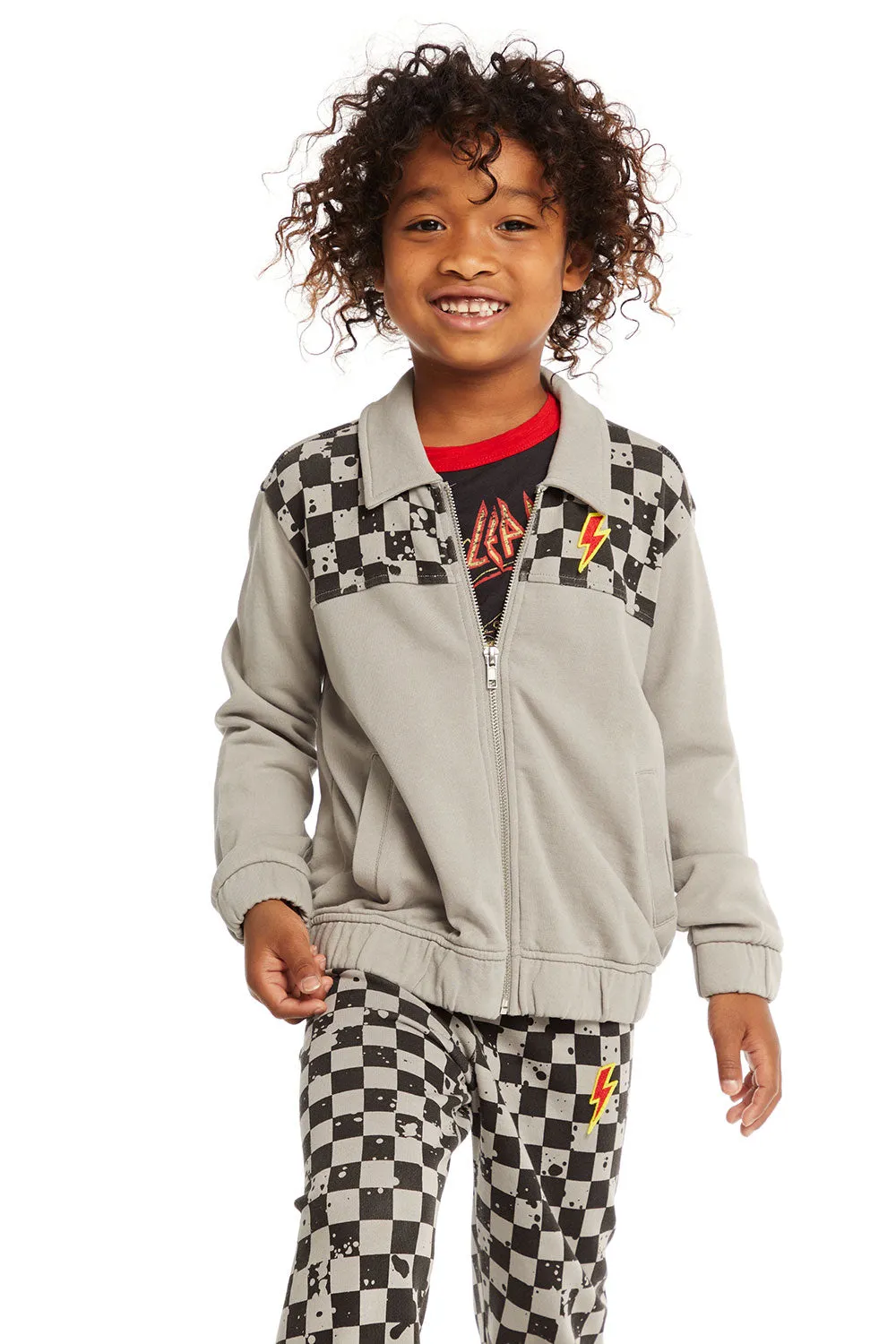 Brody Splatter Checker Jacket