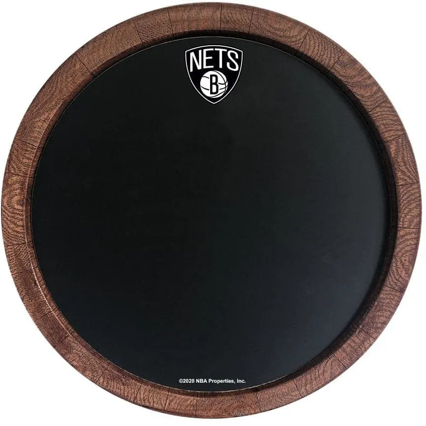 Brooklyn Nets: Chalkboard "Faux" Barrel Top Sign