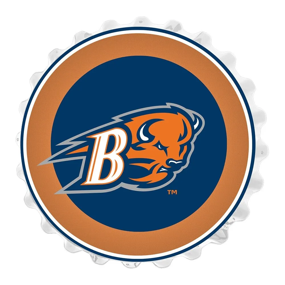 Bucknell Bisons: Bison "B" - Bottle Cap Wall Sign
