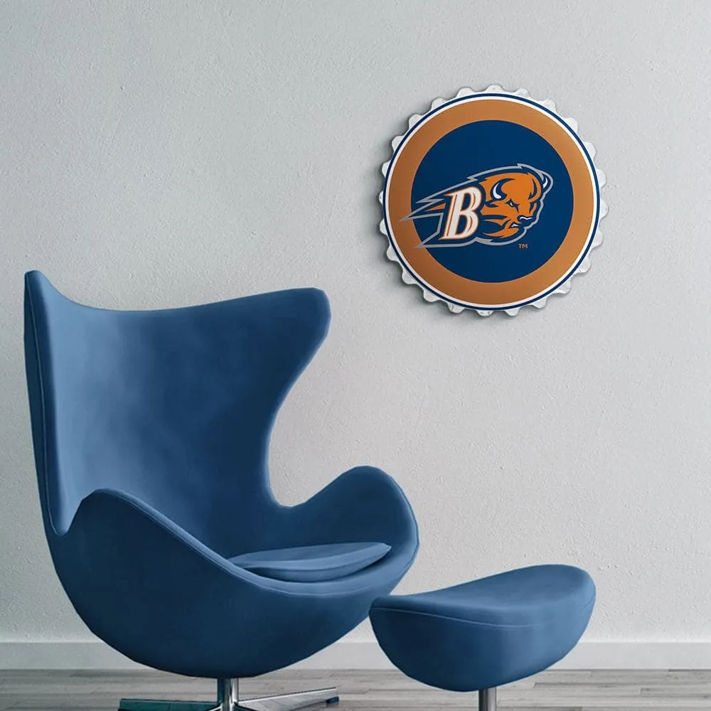 Bucknell Bisons: Bison "B" - Bottle Cap Wall Sign