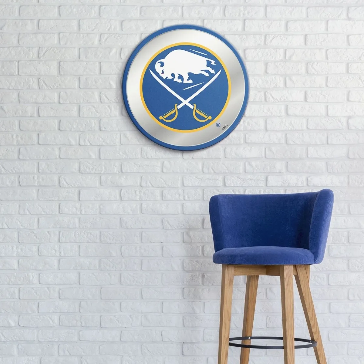 Buffalo Sabres: Modern Disc Mirrored Wall Sign