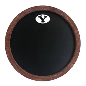 BYU Cougars: Chalkboard "Faux" Barrel Top Sign