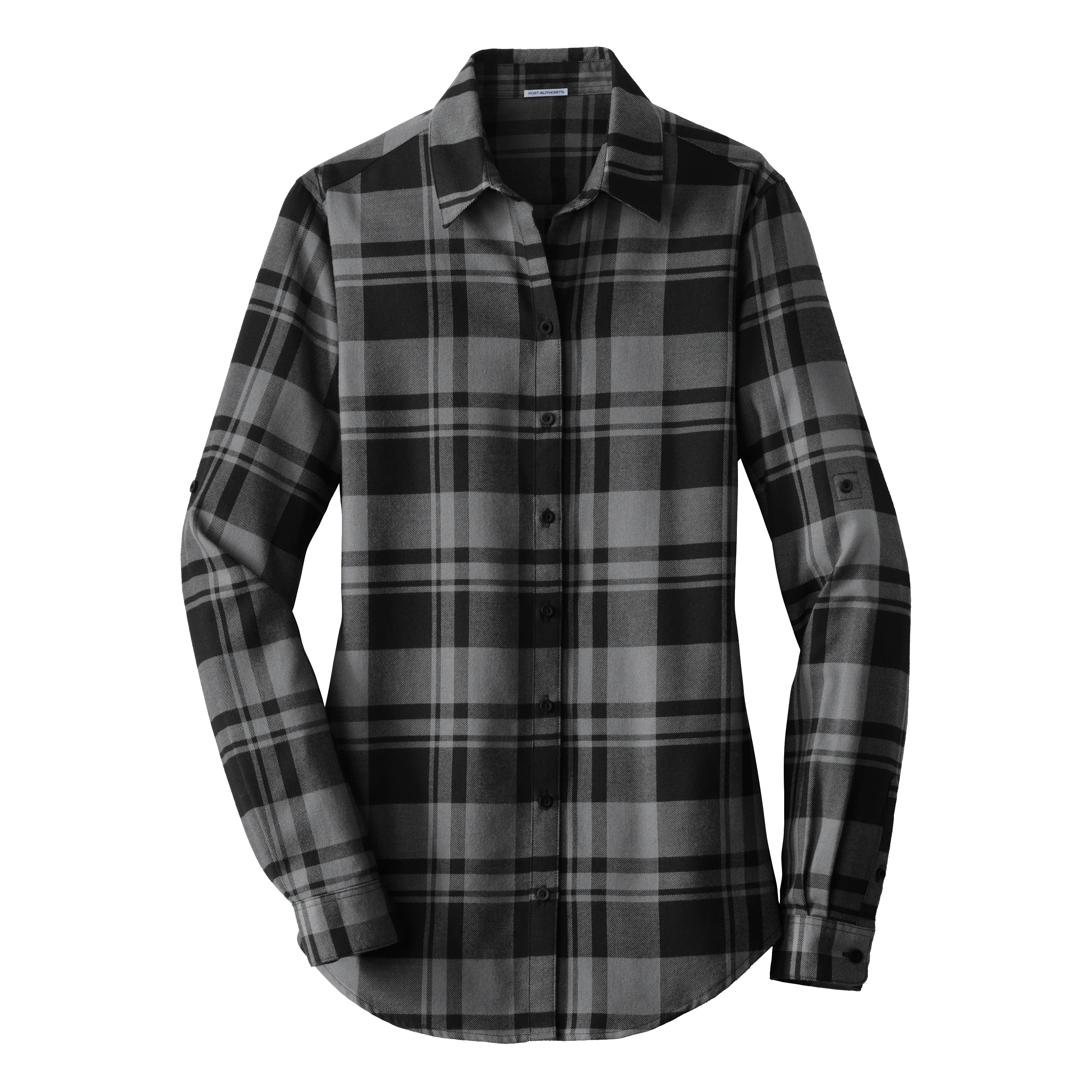 C1807W Ladies Plaid Flannel Shirt