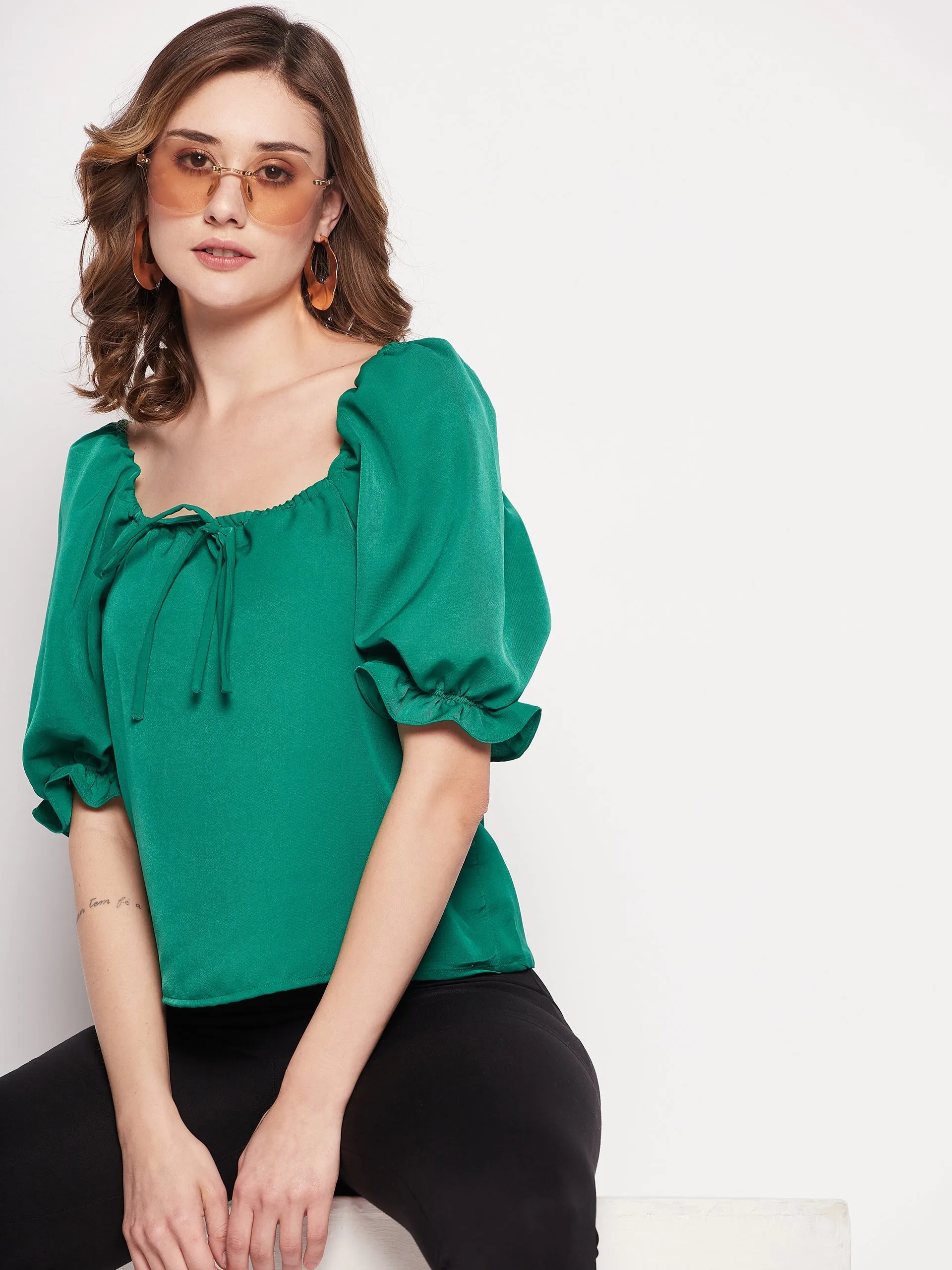 Camla Barcelona Green Women Top