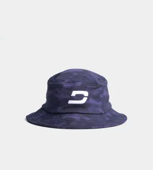 CAMO BUCKET HAT - NAVY