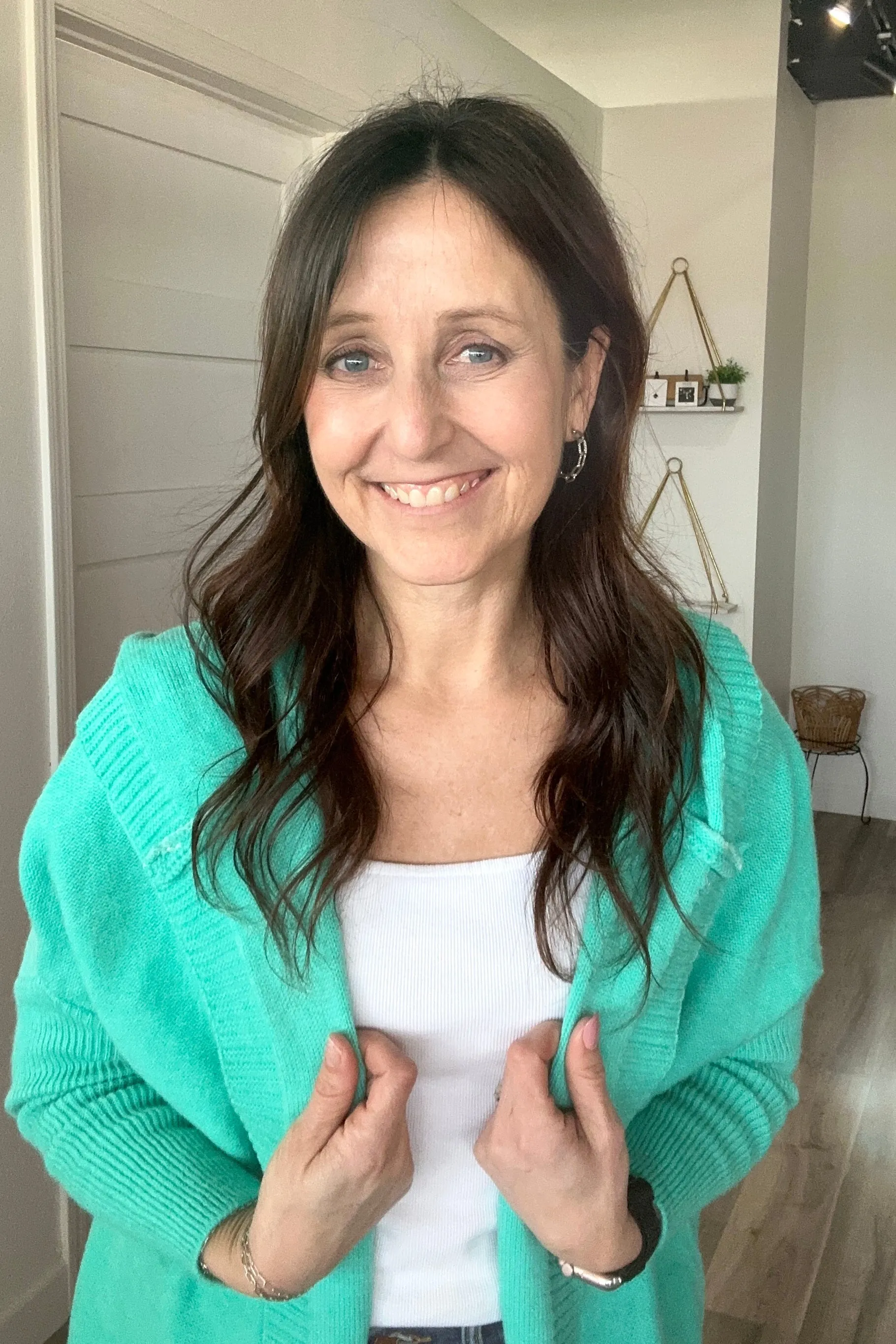 Carin Lake Blue Cardi