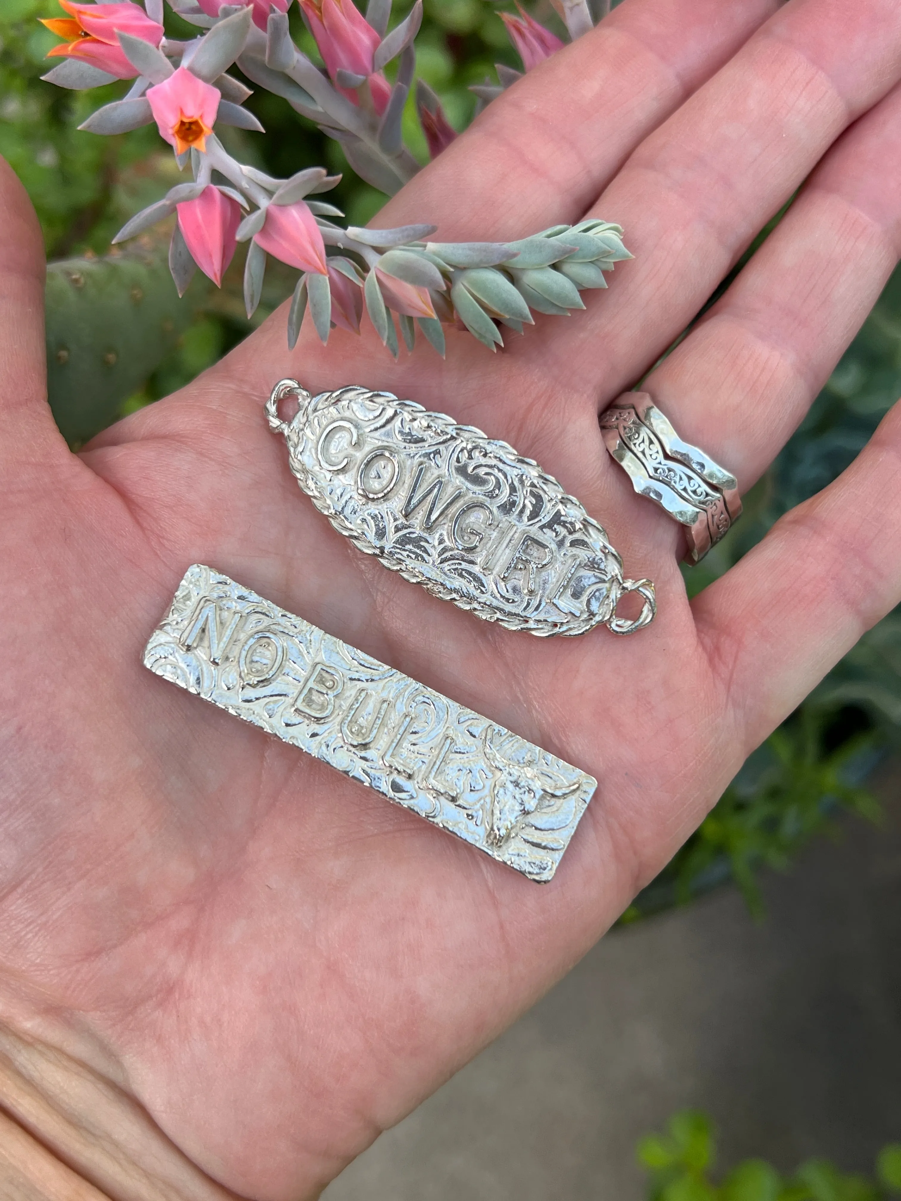 Casting - Cowgirl statement charm