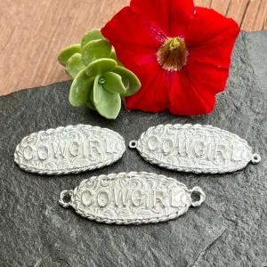 Casting - Cowgirl statement charm