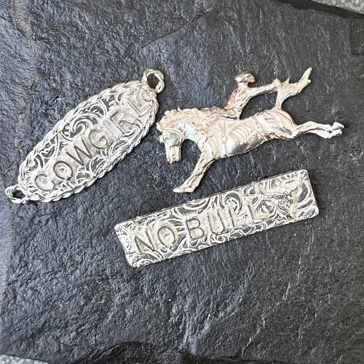 Casting - Cowgirl statement charm