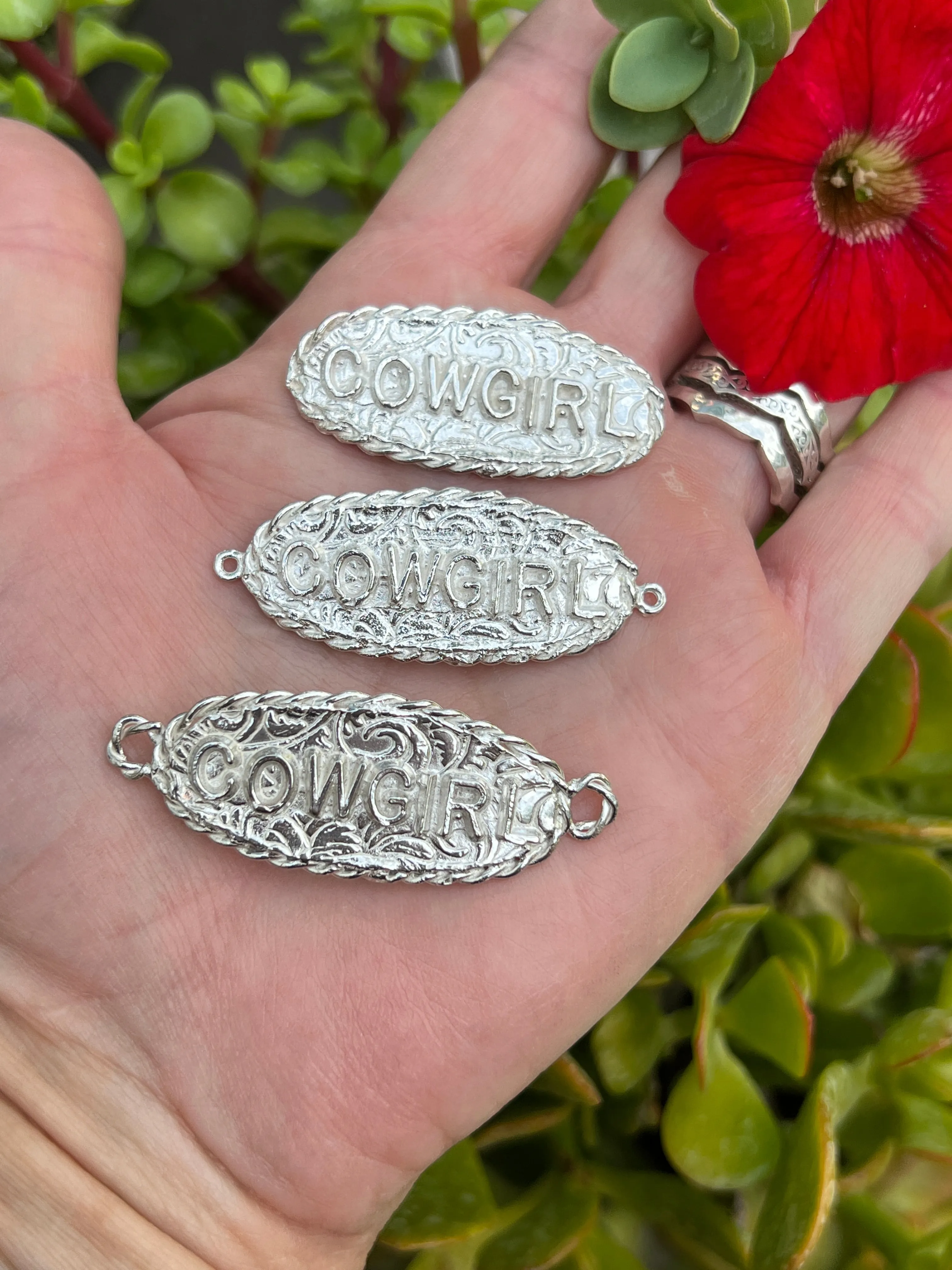 Casting - Cowgirl statement charm