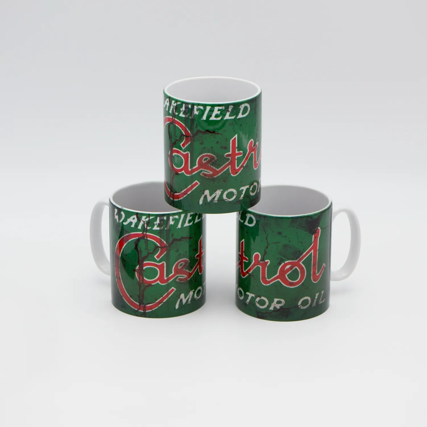 Castrol Oil inspired Retro/ Vintage Distressed Look Oil Can Mug - 10z