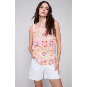 Charlie B Sleeveless Viscose Top