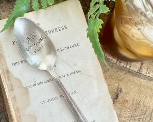 Charming Southern-inspired vintage stamped spoon