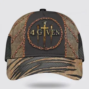 Christianartbag Hat, Personalized Name Classic Cap with Christian 1 Cross 3 Nails 4 Given Design, Personalized Hat, Christian Hat, CABHAT15141223.