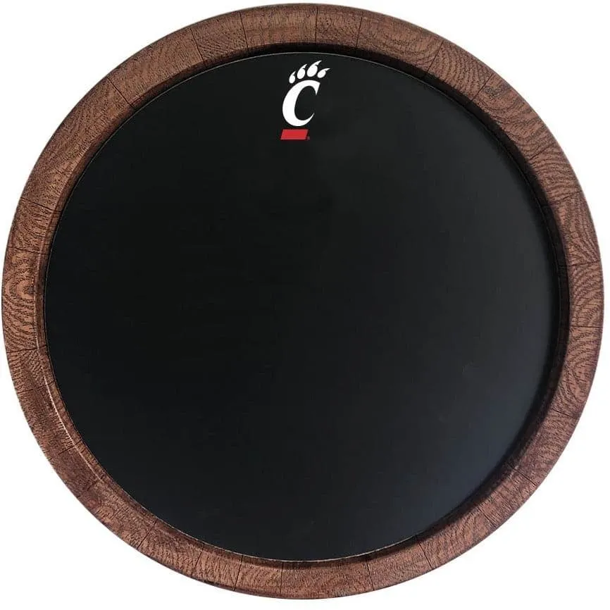 Cincinnati Bearcats: Chalkboard "Faux" Barrel Top Sign