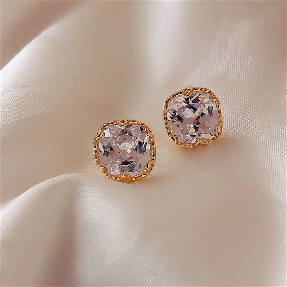 Classic Cubic Zirconia Studs Earrings