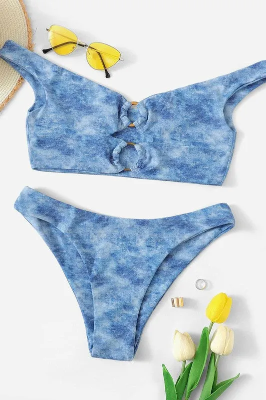 Cold Shoulder Bikini Set