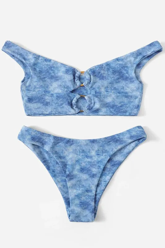 Cold Shoulder Bikini Set