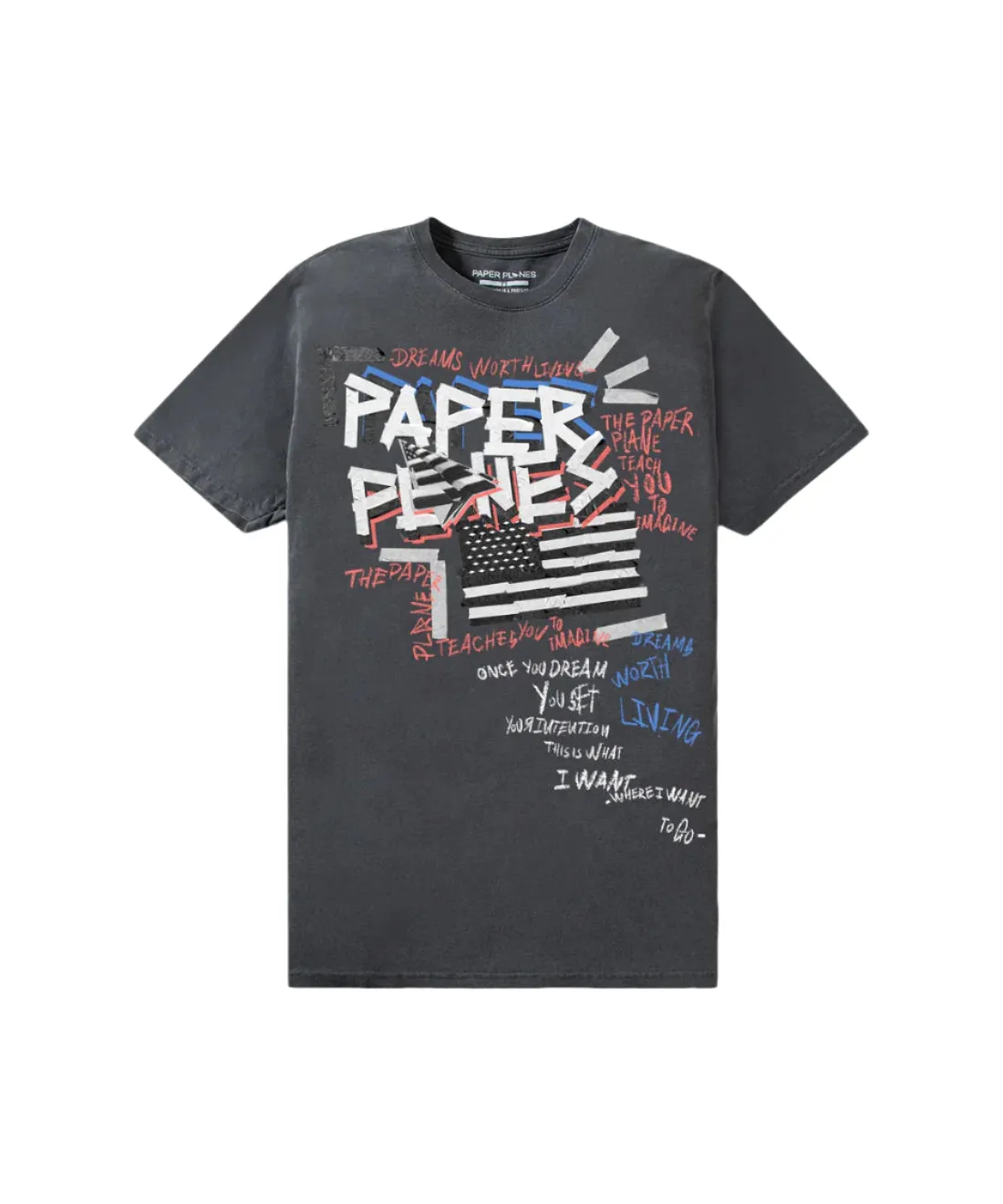 Collage T-Shirt - Washed Black