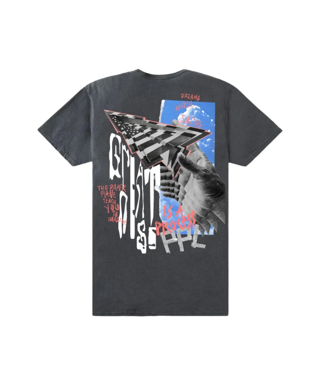 Collage T-Shirt - Washed Black