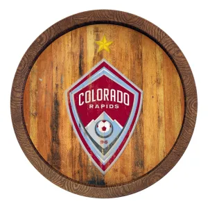 Colorado Rapids: Weathered "Faux" Barrel Top Sign