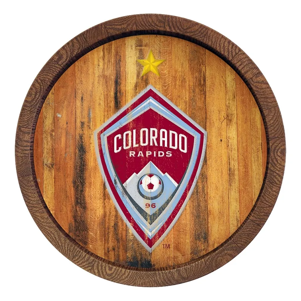 Colorado Rapids: Weathered "Faux" Barrel Top Sign