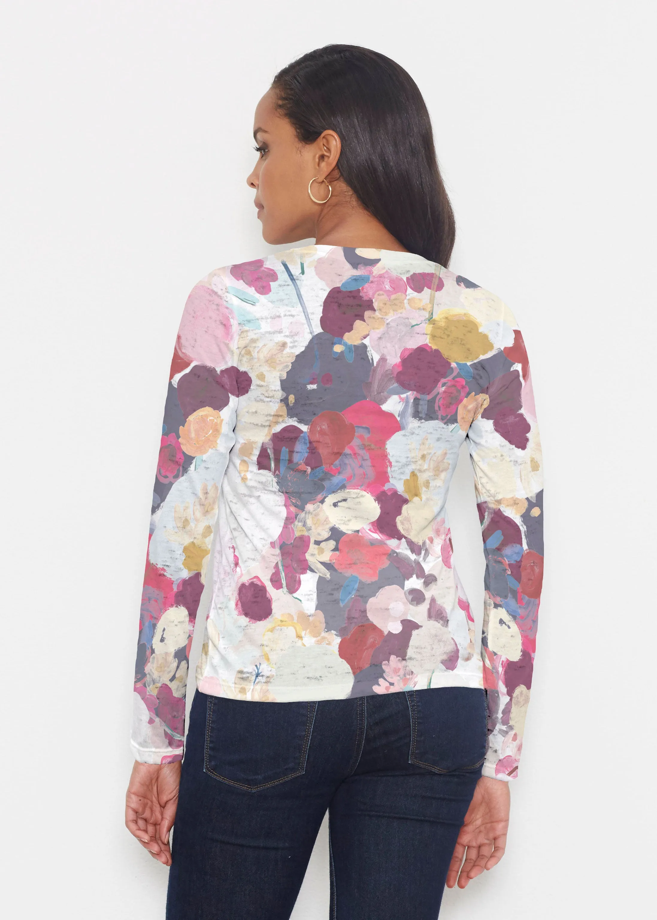 Colorful Poms (8063) ~ Signature Long Sleeve Crew Shirt