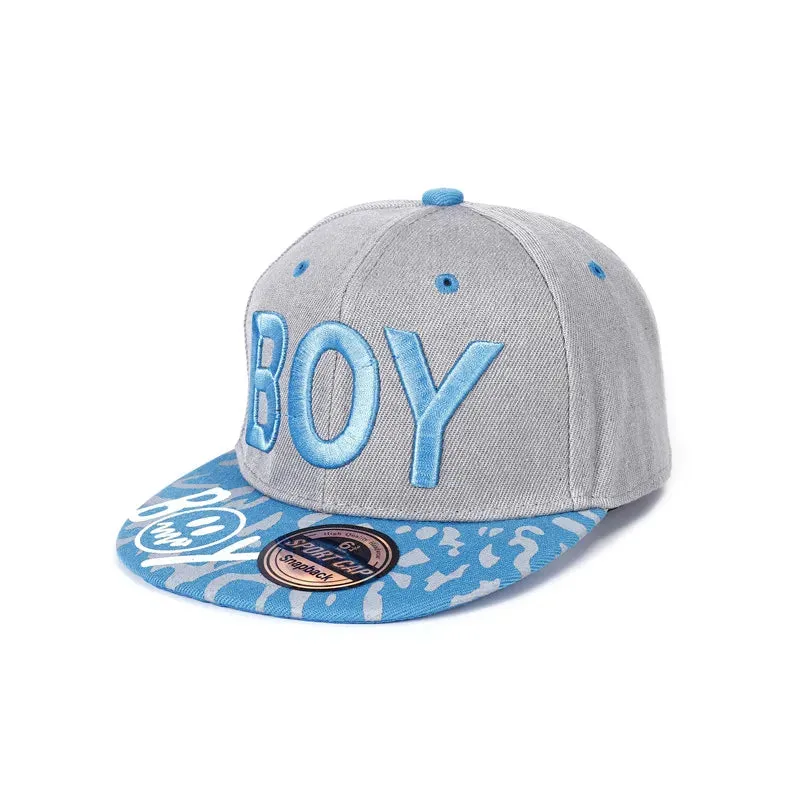 Cool Embroidered Kids Baseball Cap - Unisex Snapback Hat for Boys and Girls