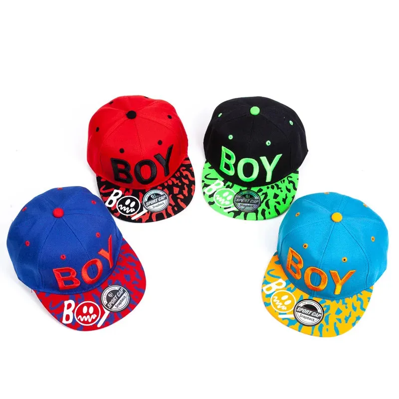 Cool Embroidered Kids Baseball Cap - Unisex Snapback Hat for Boys and Girls