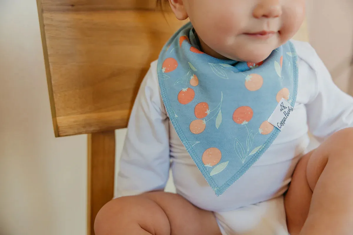 Copper Pearl - Bandana Bib (4 pack) - Clementine