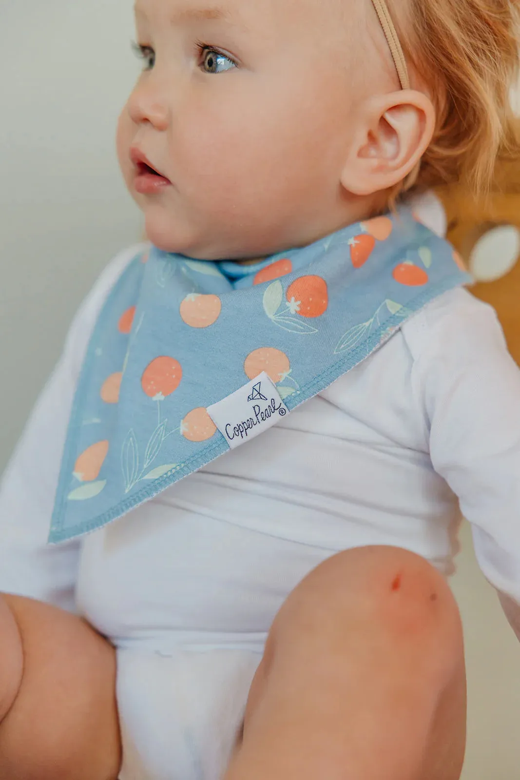 Copper Pearl - Bandana Bib (4 pack) - Clementine