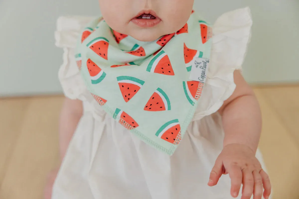 Copper Pearl - Bandana Bib (4 pack) - Clementine