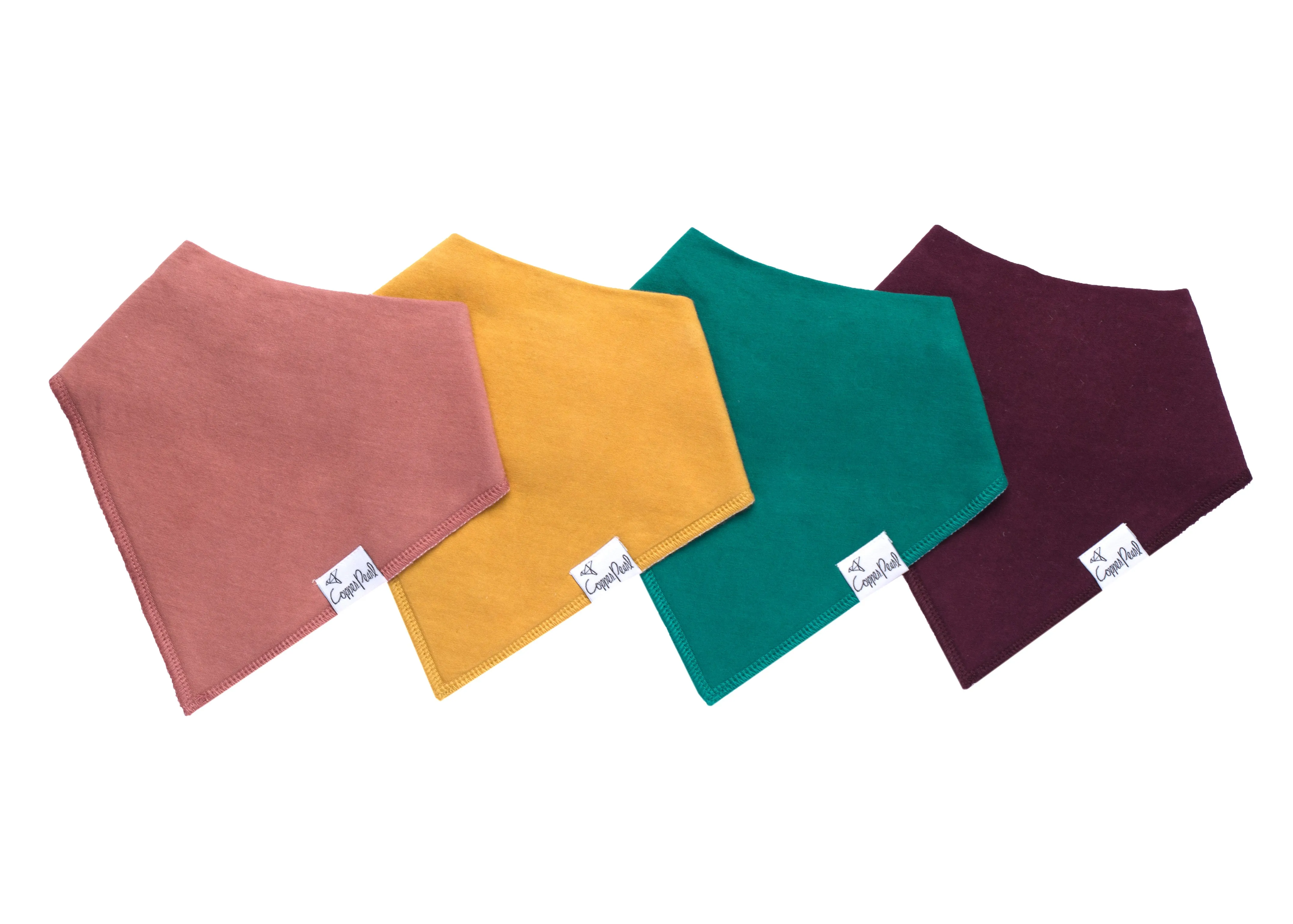 Copper Pearl - Bandana Bib (4 pack) - Jade