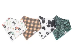 Copper Pearl - Bandana Bib (4 pack) - Jo