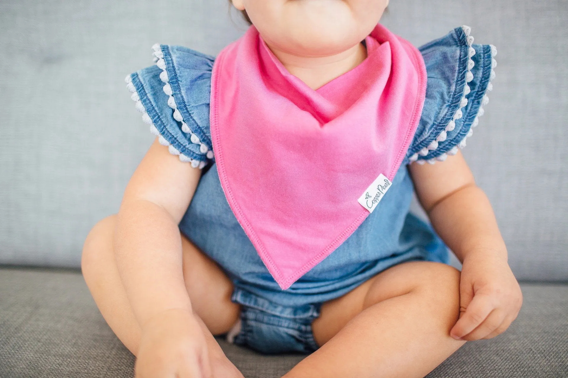 Copper Pearl Jewel Bandana Bib Set