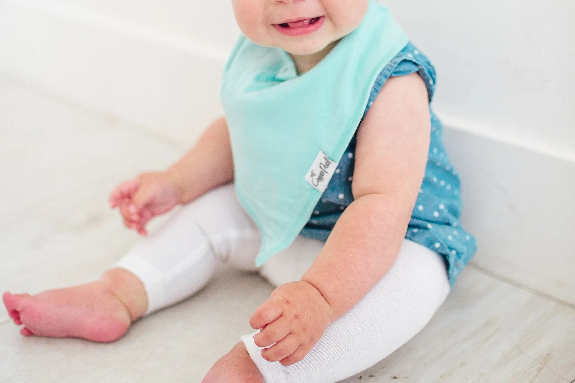 Copper Pearl Jewel Bandana Bib Set