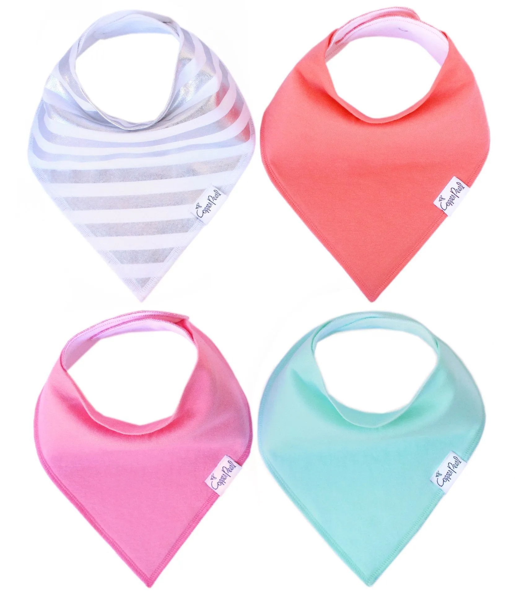 Copper Pearl Jewel Bandana Bib Set