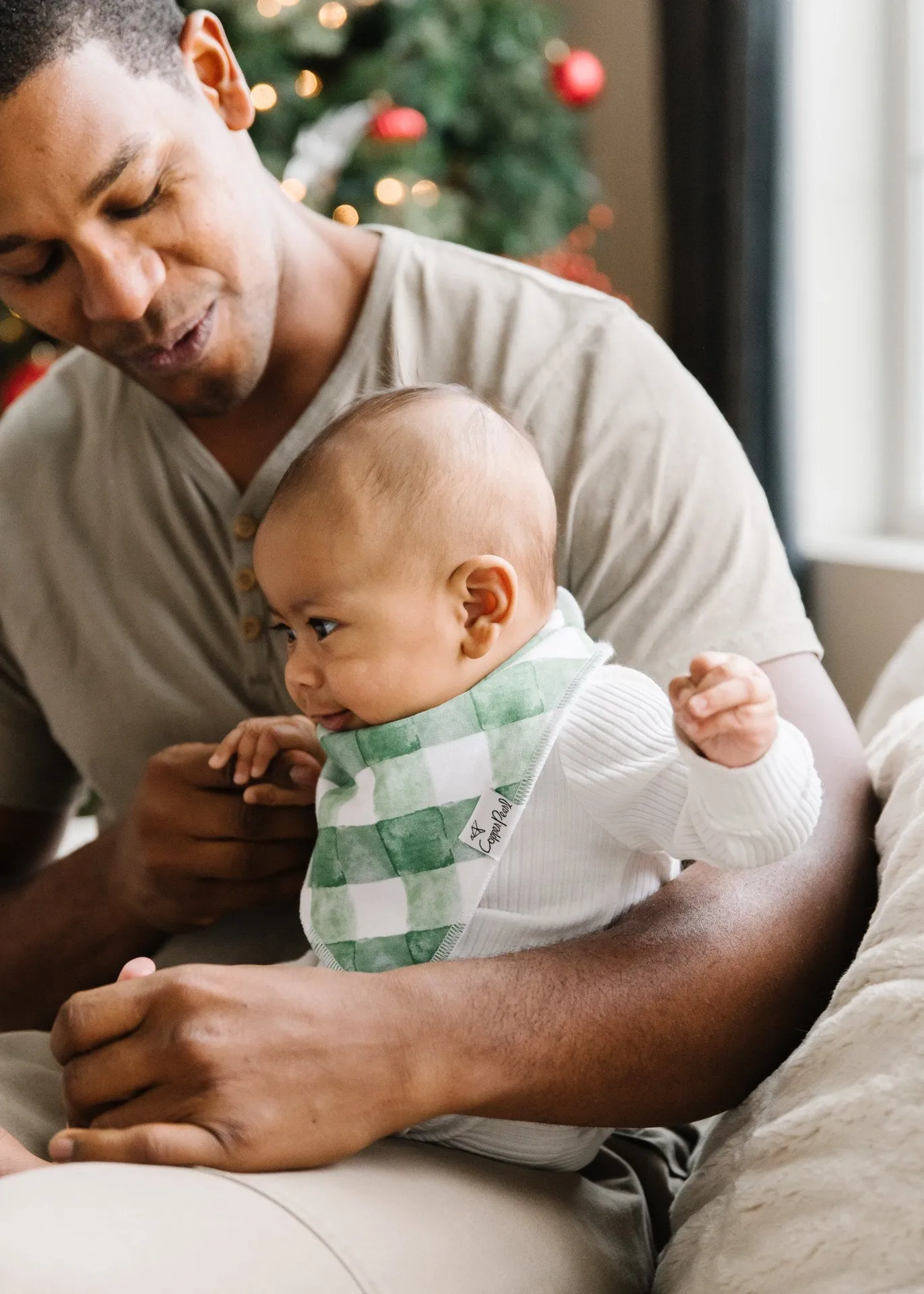 Copper Pearl Kringle Bandana Bib Set