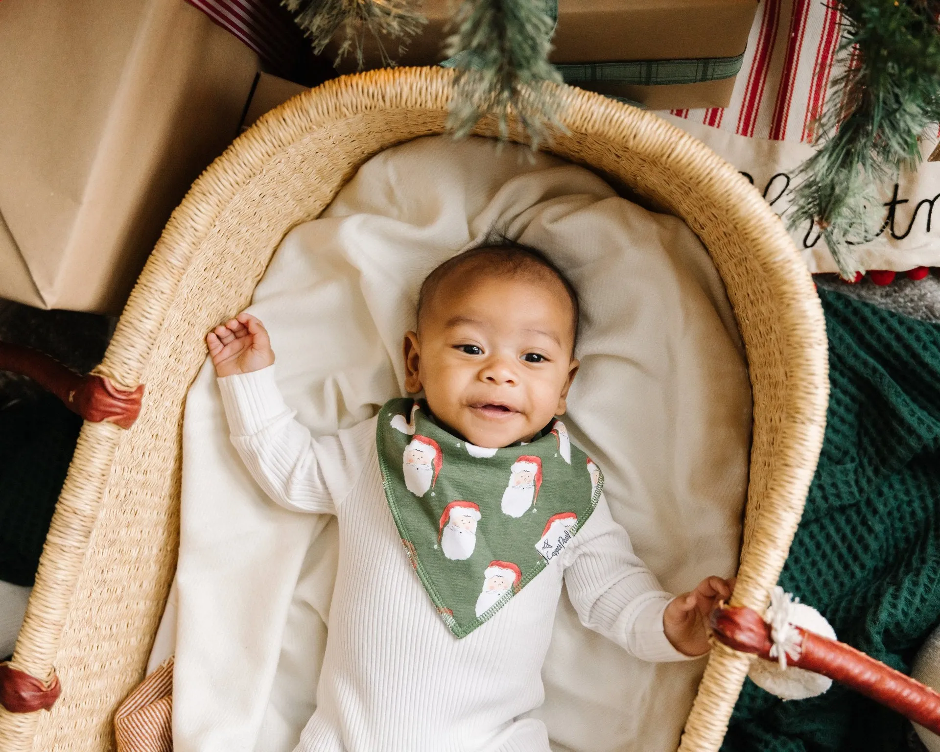Copper Pearl Kringle Bandana Bib Set