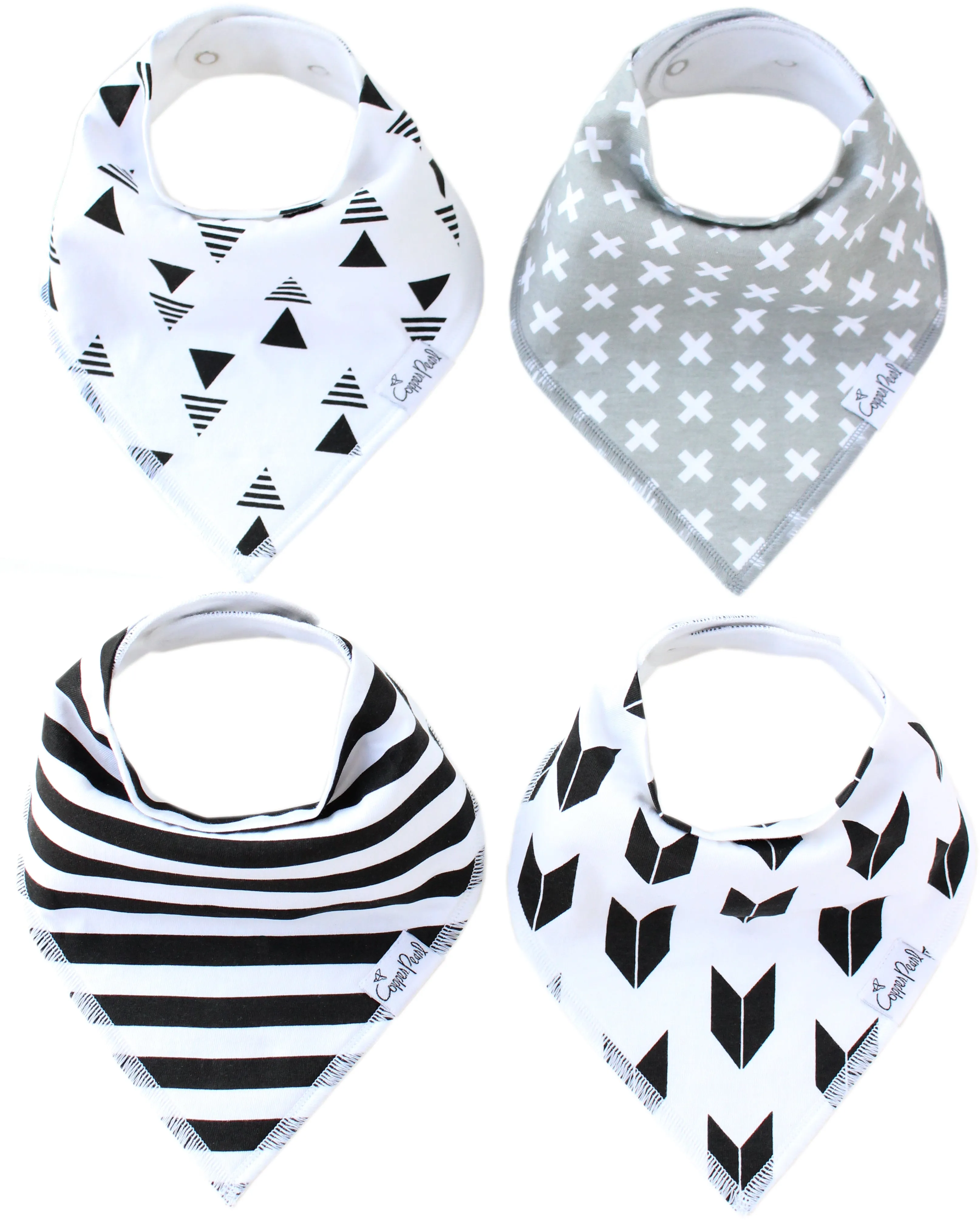 Copper Pearl Shade Bandanna Bib Set