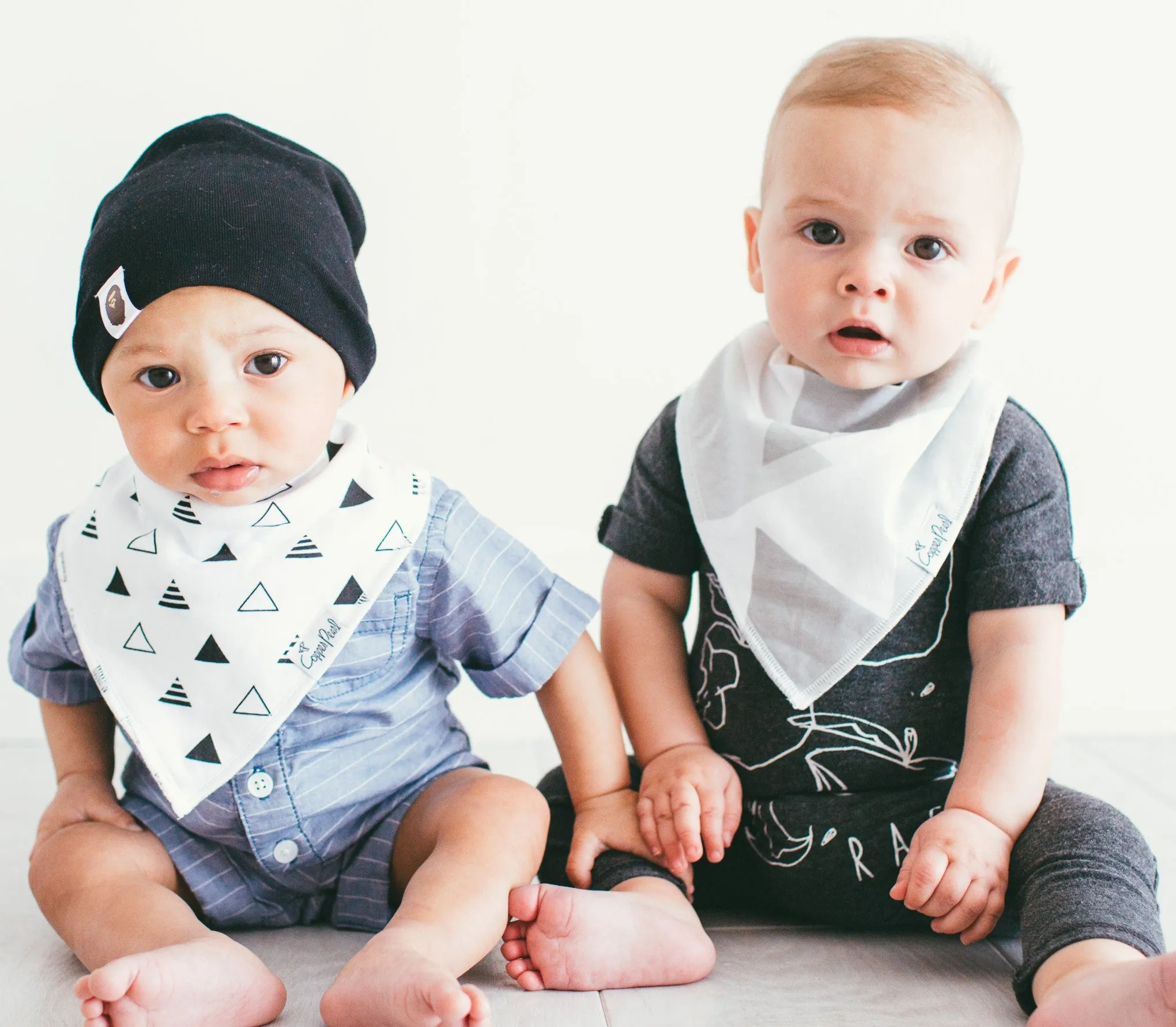 Copper Pearl Wild Bandanna Bib Set